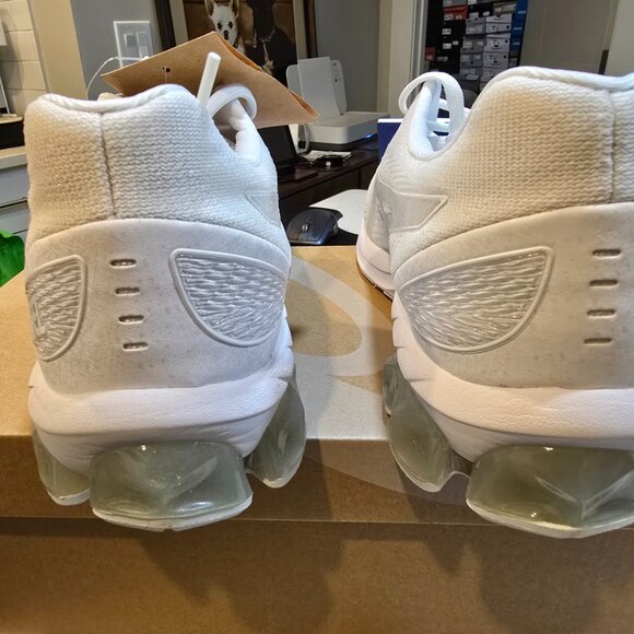 Asics Gel-Quantum 180 VII Running Shoe Sneaker Mens Size 12 ALL WHITE NEW - Picture 5 of 7